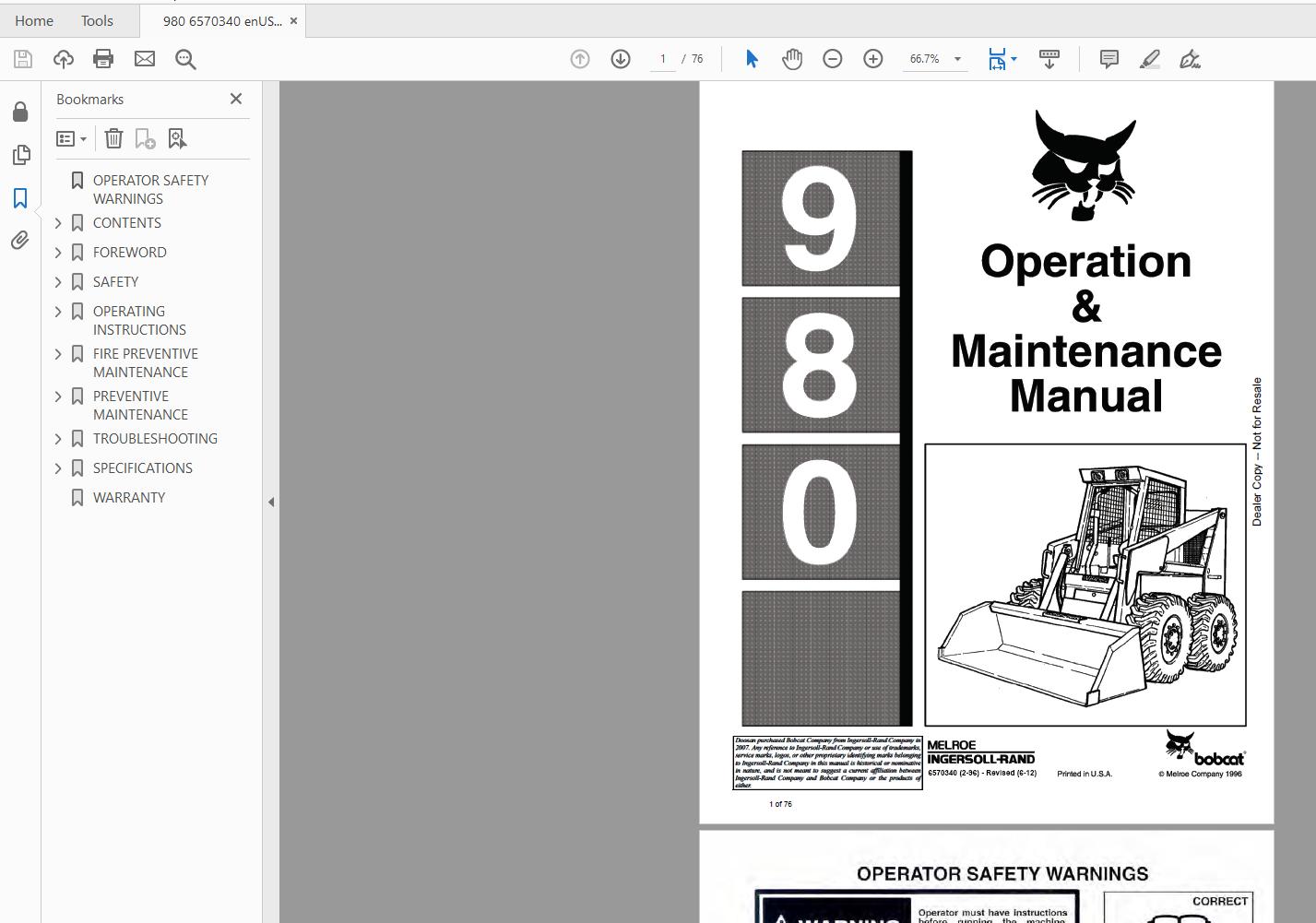 Bobcat Loader Service Library 2017 DVD4