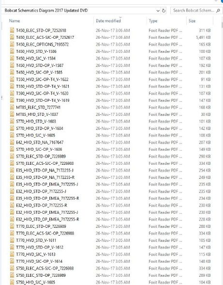 Bobcat Schematics Diagram 2017 Updated DVD1