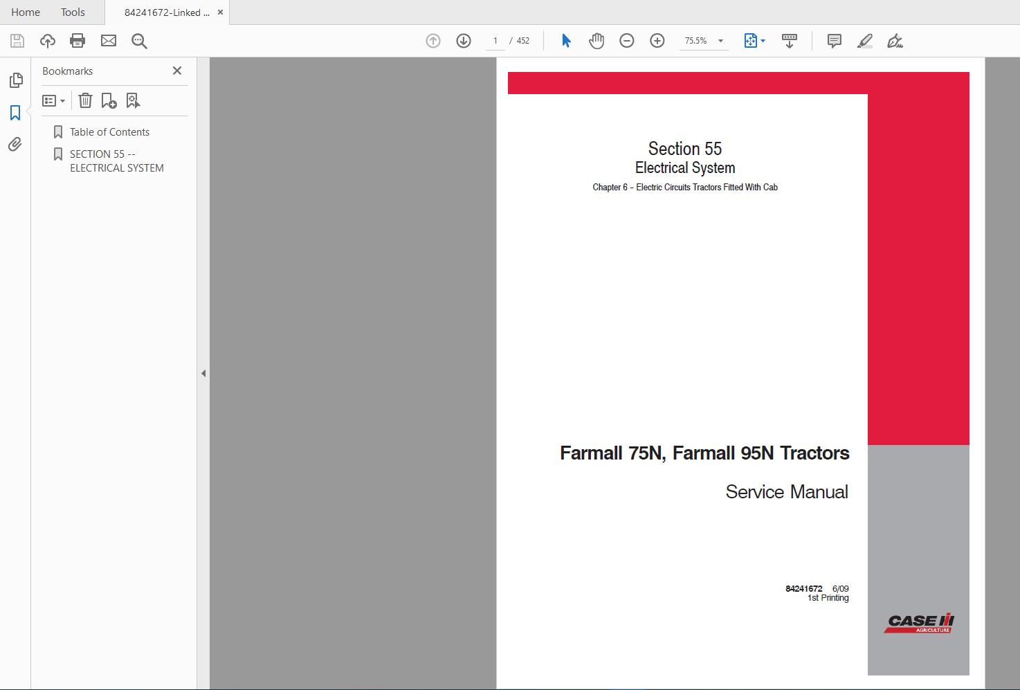 Case IH Agricultural 2019 Full Service Manual 150Gb13