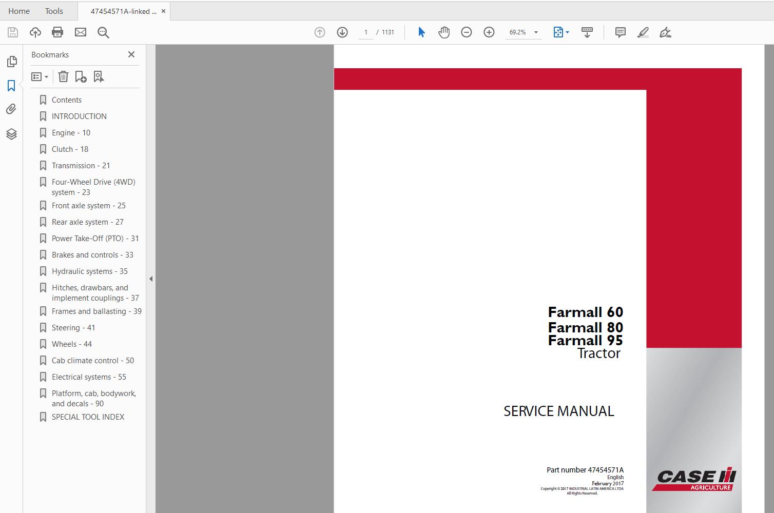 Case IH Agricultural 2019 Full Service Manual 150Gb5