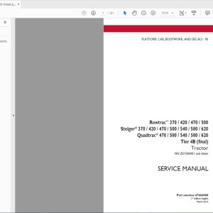 Case IH Agricultural 2019 Full Service Manual 150Gb8