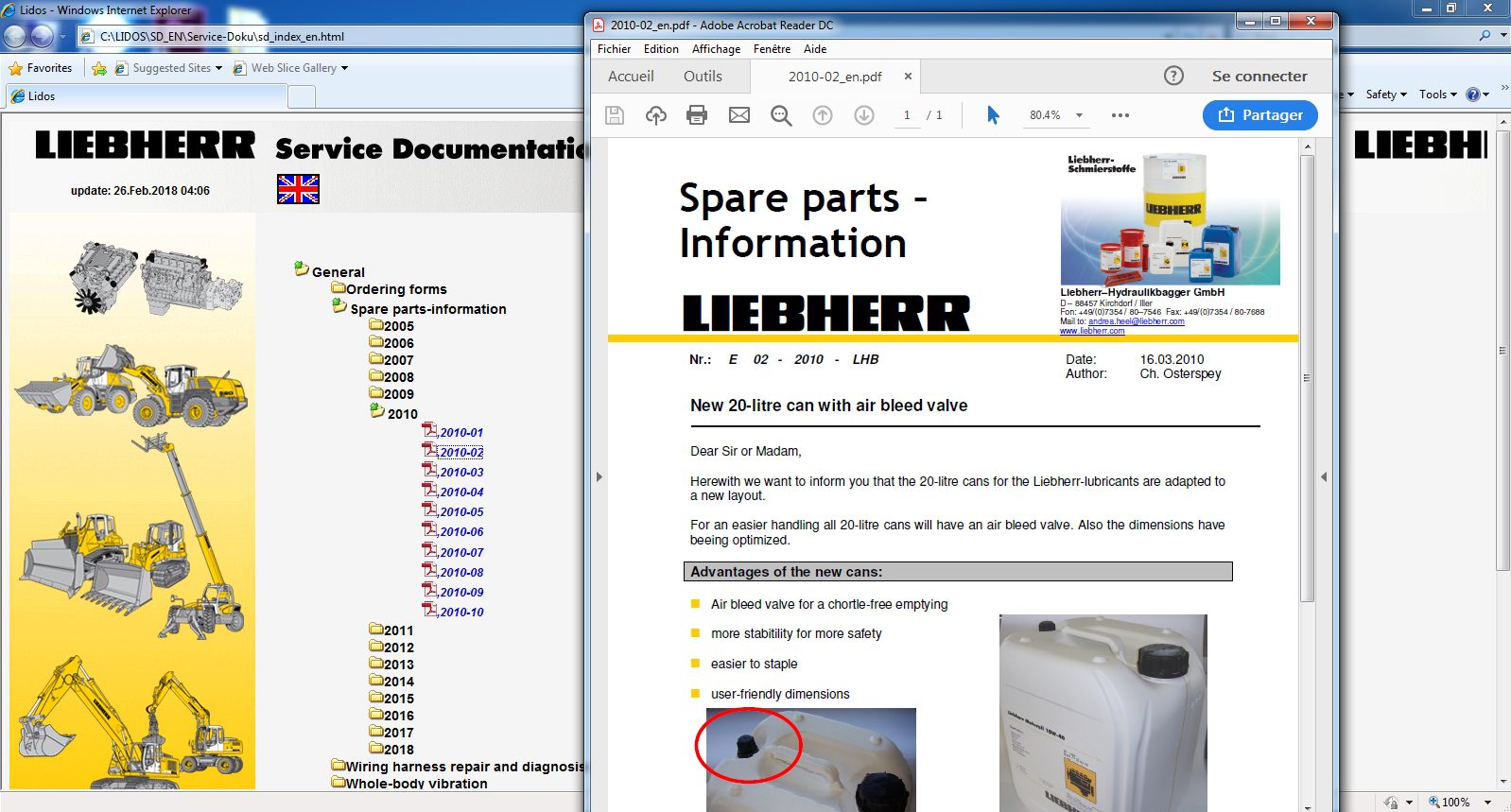 Liebherr Lidos Parts and Service Documentation Offline 012018 13