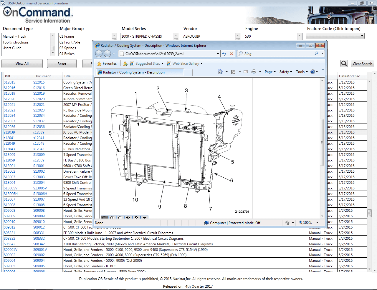 NAVISTAR OnCommand Service Information 10