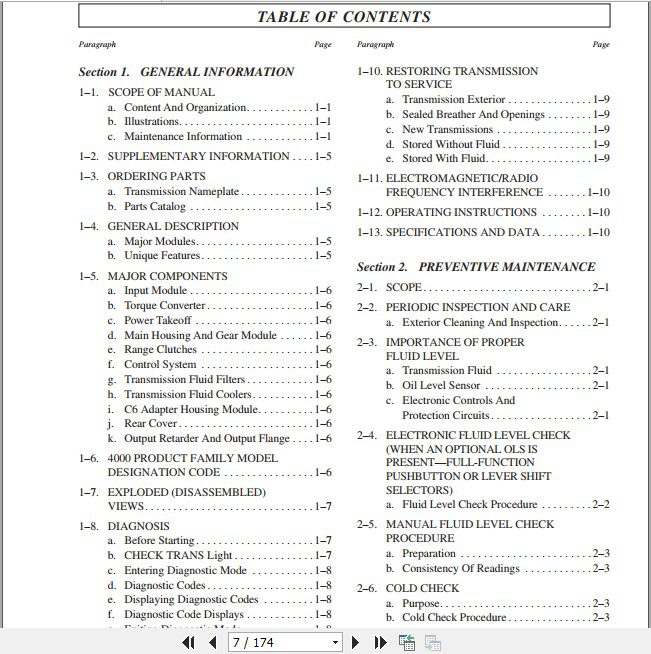 Allison Transmission 4000 Series Service Manual 2