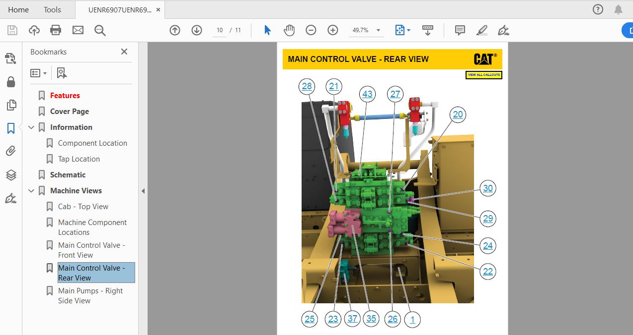 CAT 347F AT21 UP Excavator Hydraulic Electrical System Attachment 5