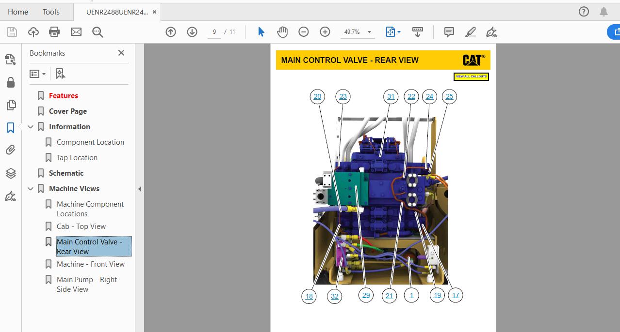 CAT 347F AT21 UP Excavator Hydraulic Electrical System Attachment 6