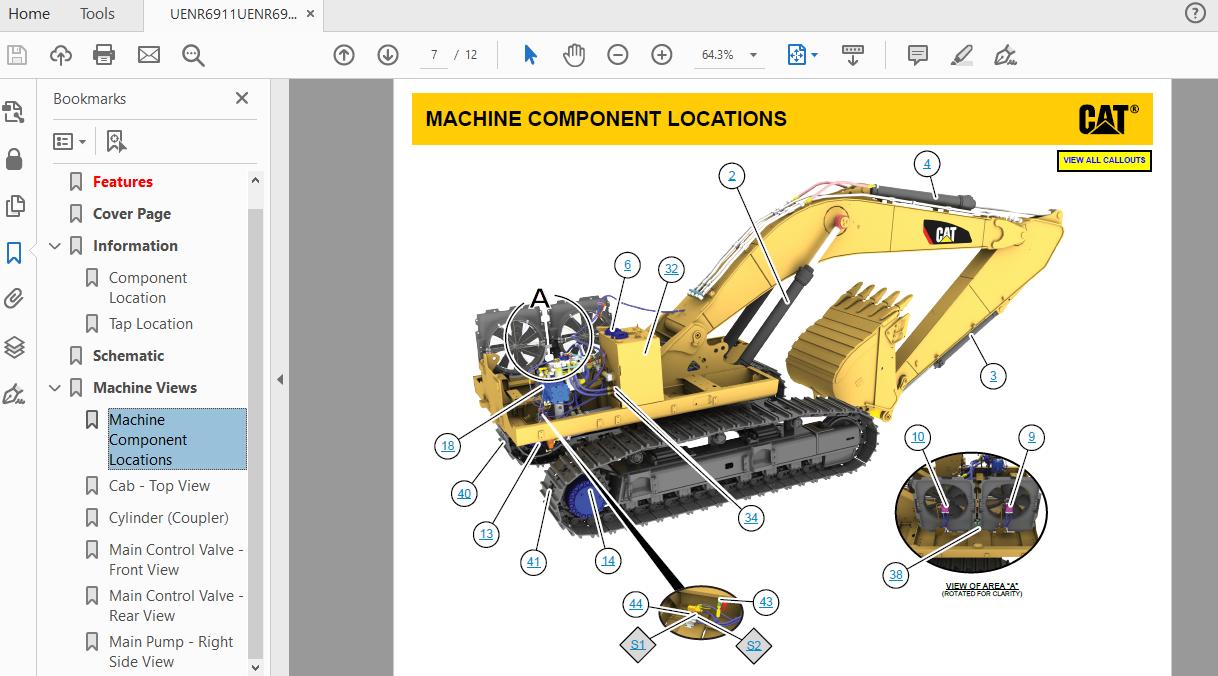 CAT 347F DNM1 UP Excavator Hydraulic Electrical System Attachment 5