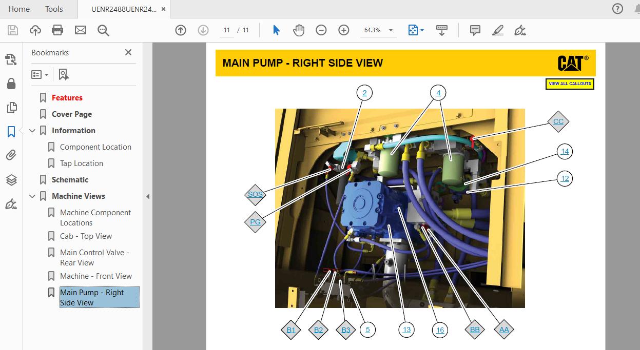 CAT 347F DNM1 UP Excavator Hydraulic Electrical System Attachment 7
