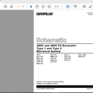 CAT 365C 385C EDA1 UP Excavator Hydraulic Electrical System Attachment 3