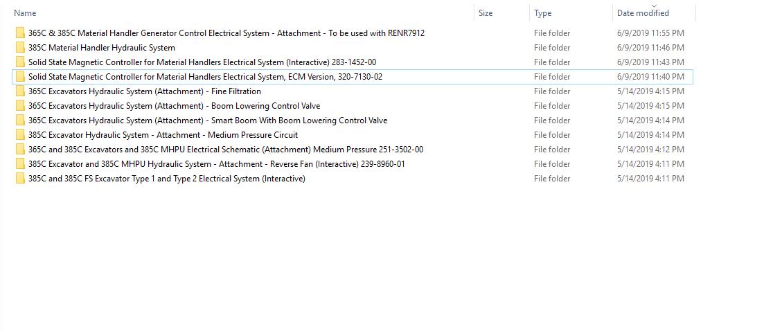 CAT 365C 385C MH WAW1 UP Excavator Hydraulic Electrical System Attachment 1