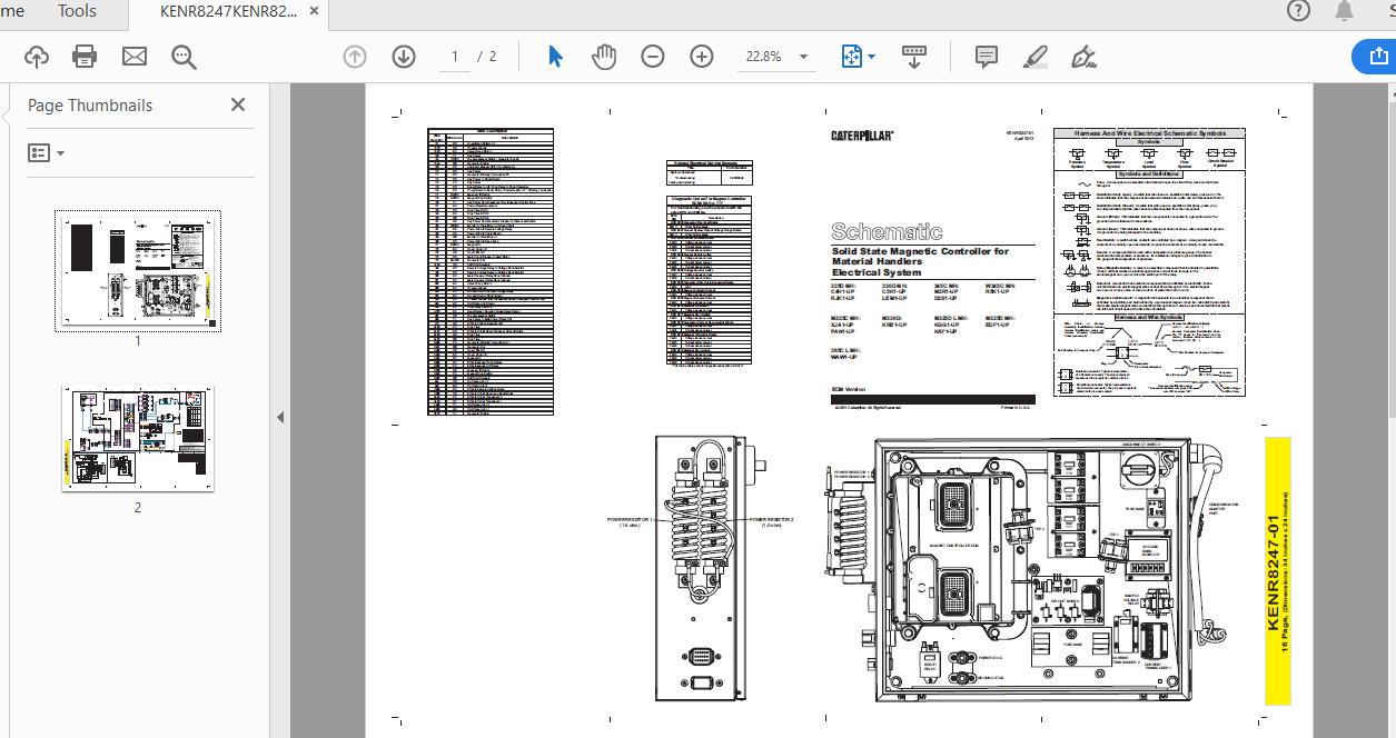 CAT 365C 385C MH WAW1 UP Excavator Hydraulic Electrical System Attachment 5