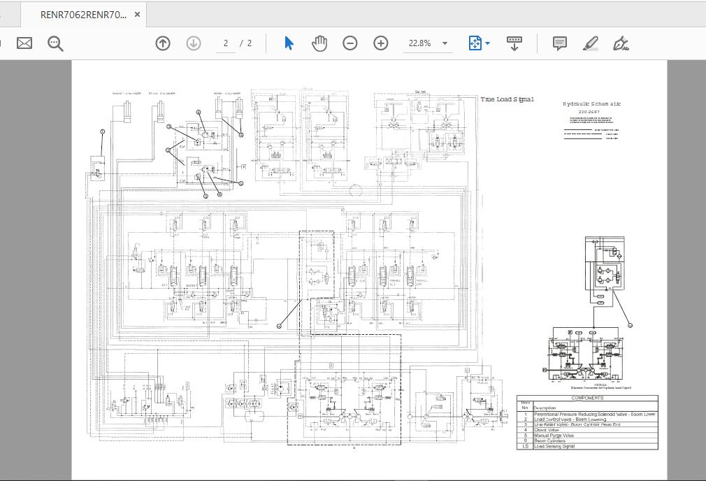 CAT 365C 385C MH WAW1 UP Excavator Hydraulic Electrical System Attachment 6