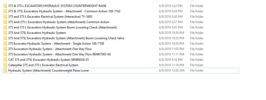 CAT 375 375L 6NK156 UP Excavator Hydraulic Electrical System Attachment 1