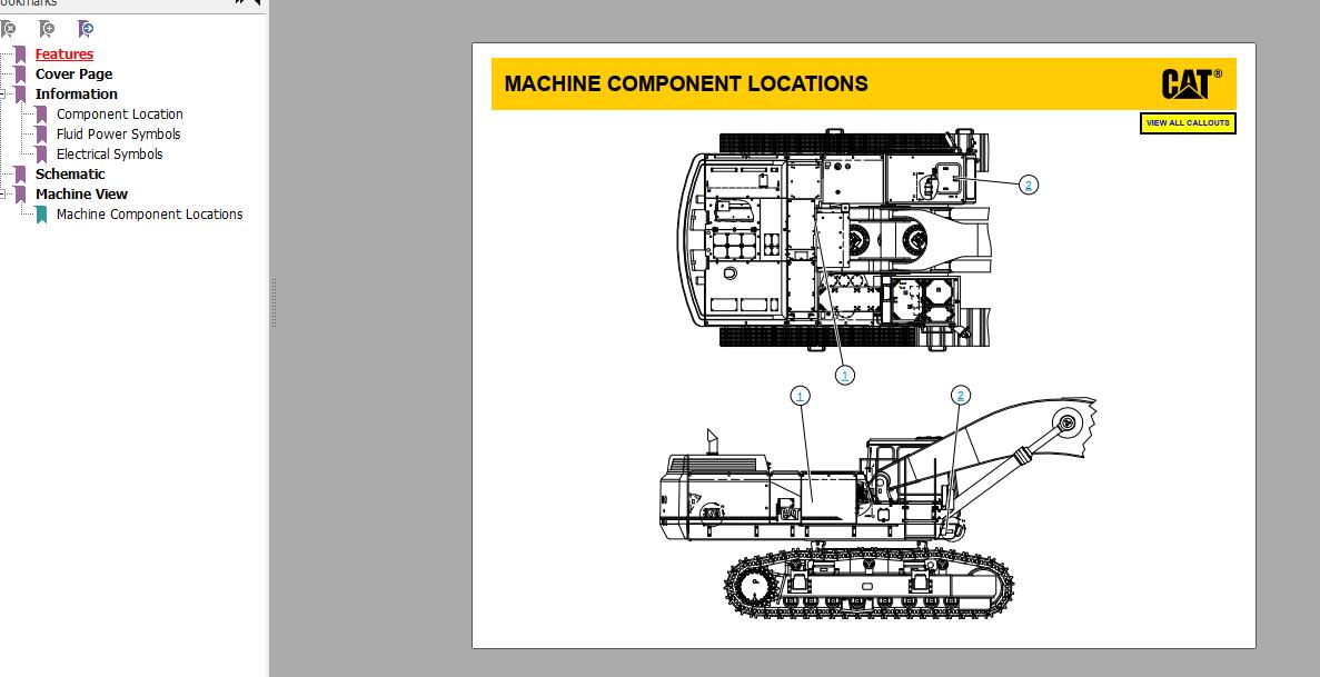 CAT 375 375L 6RL60 UP Excavator Hydraulic Electrical System Attachment 5