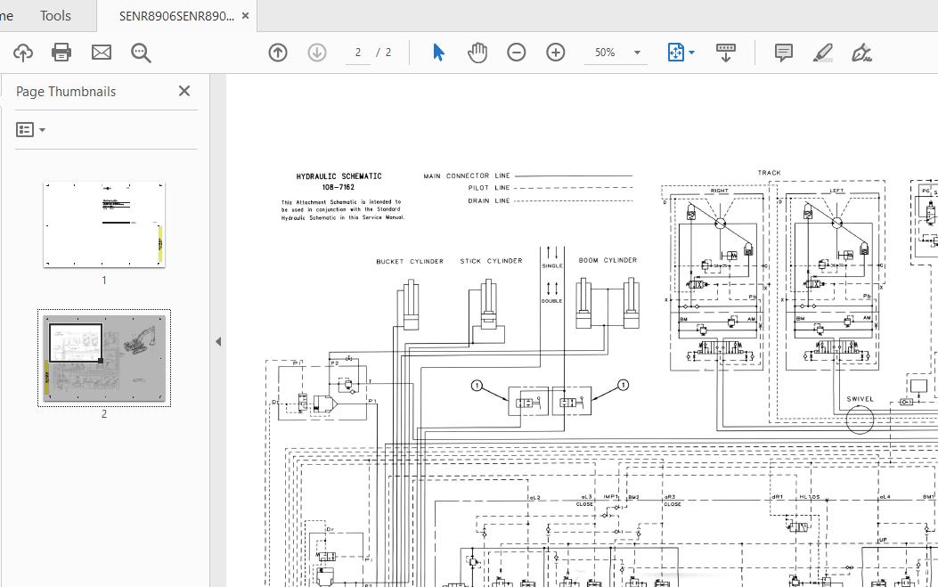 CAT 375 375L 8WJ91 UP Excavator Hydraulic Electrical System Attachment 5