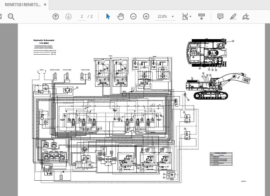 CAT 375 375L 8WJ91 UP Excavator Hydraulic Electrical System Attachment 6