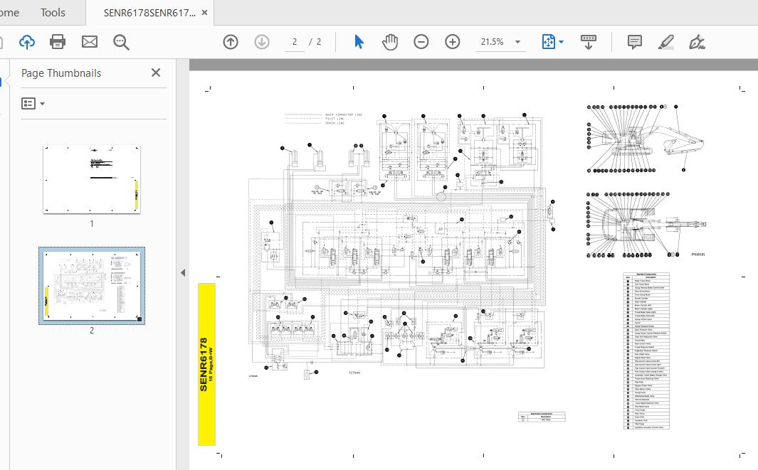 CAT 375 375L 8XG91 UP Excavator Hydraulic Electrical System Attachment 2