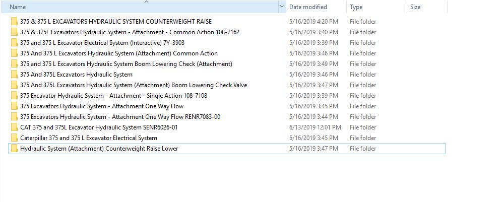 CAT 375 375L 9WL132 UP Excavator Hydraulic Electrical System Attachment 1
