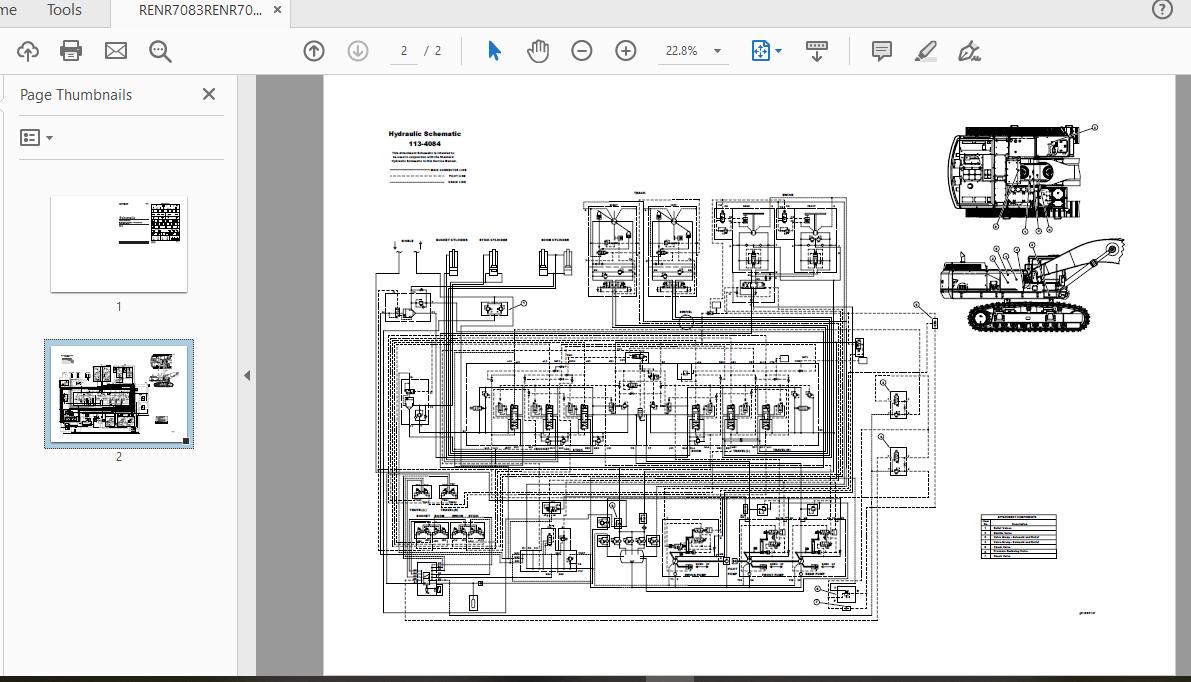 CAT 375 375L 9WL132 UP Excavator Hydraulic Electrical System Attachment 6