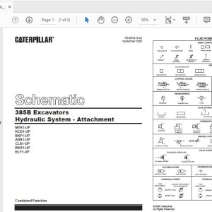 CAT 385B RCD1 UP Excavator Hydraulic Electrical System Attachment 4