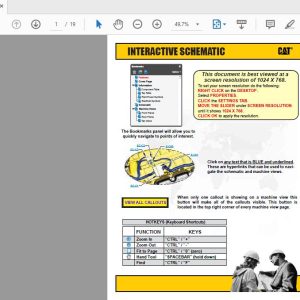 CAT 385C FS T2F1 UP Excavator Hydraulic Electrical System Attachment 1