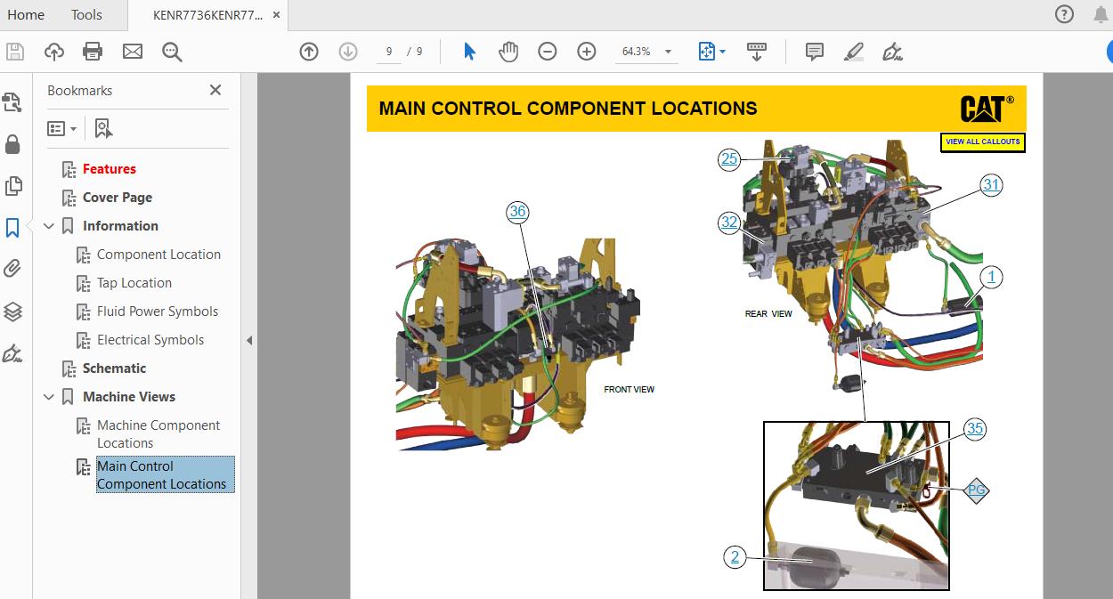 CAT 390D BYP1 UP Excavator Hydraulic Electrical System Attachment 7