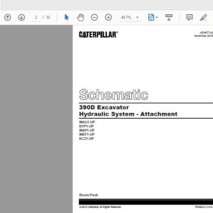 CAT 390D KCZ1 UP Excavator Hydraulic Electrical System Attachment 2