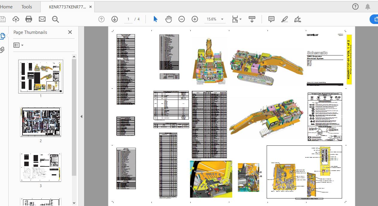 CAT 390D WAG1 UP Excavator Hydraulic Electrical System Attachment 3