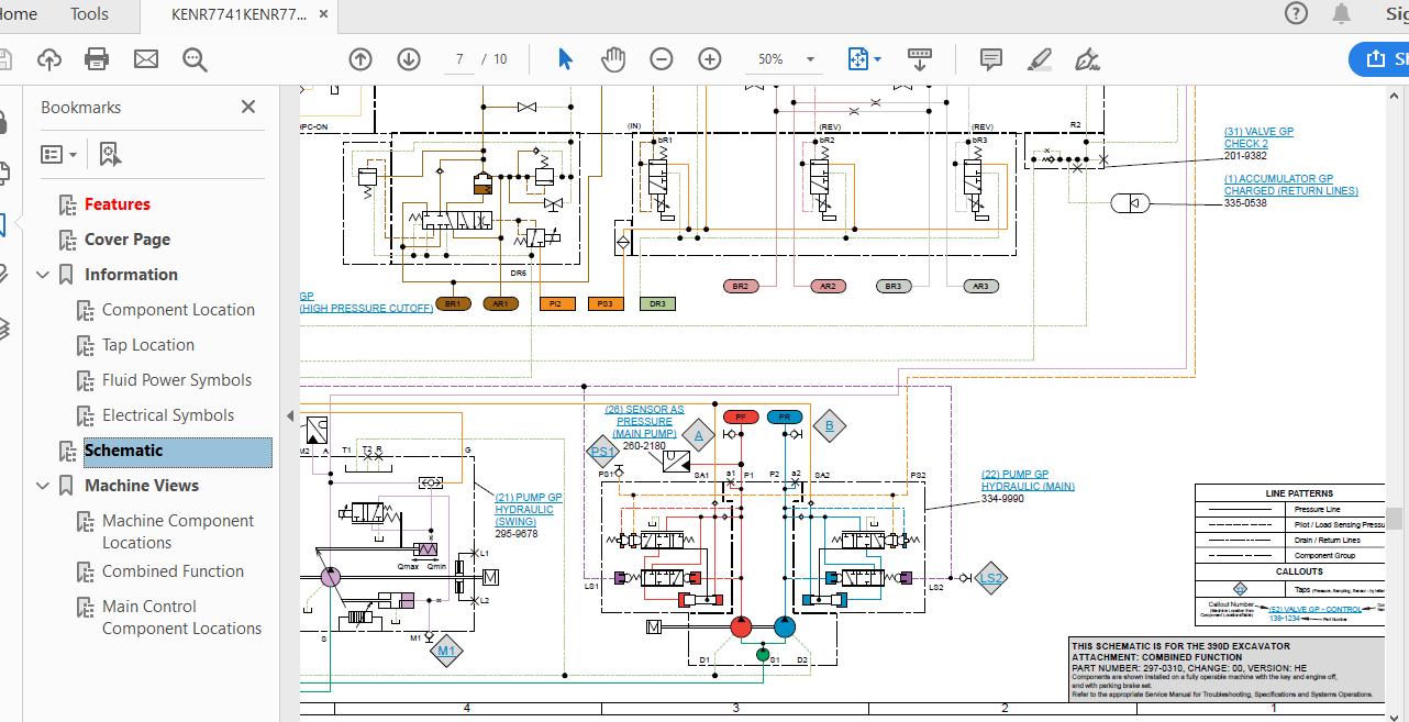 CAT 390D WAG1 UP Excavator Hydraulic Electrical System Attachment 4