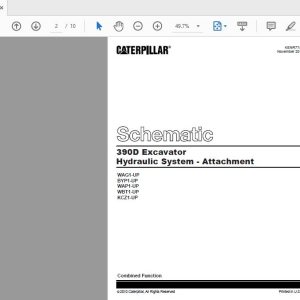 CAT 390D WAP1 UP Excavator Hydraulic Electrical System Attachment 2