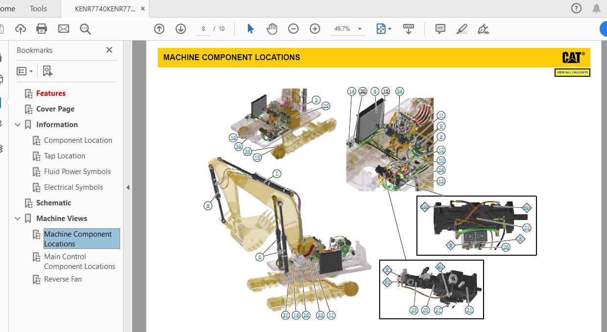 CAT 390D WAP1 UP Excavator Hydraulic Electrical System Attachment 4