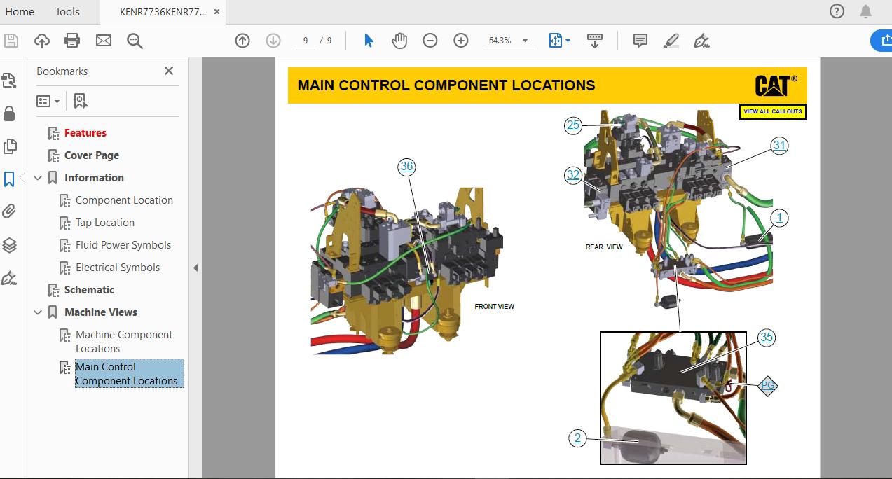CAT 390D WAP1 UP Excavator Hydraulic Electrical System Attachment 5