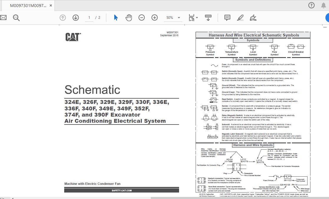 CAT 390F FEH1 UP Excavator Hydraulic Electrical System Attachment 6