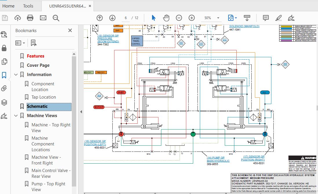 CAT 390F GAY1 UP Excavator Hydraulic Electrical System Attachment 3