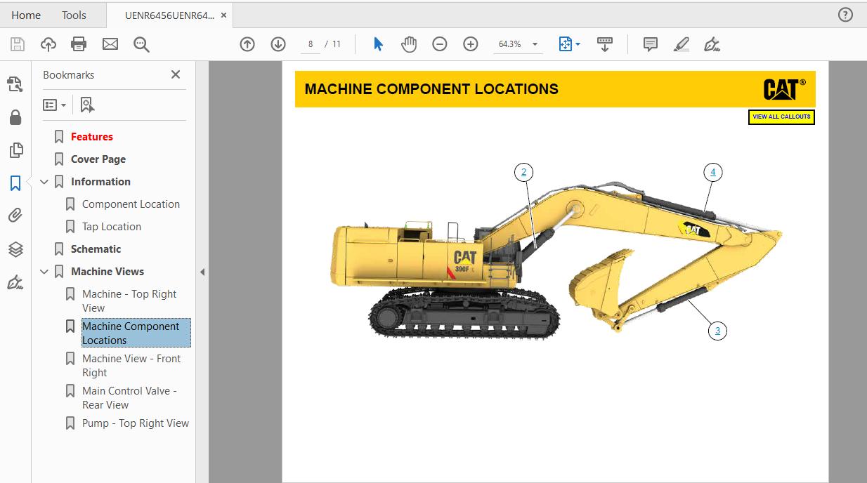 CAT 390F GAY1 UP Excavator Hydraulic Electrical System Attachment 5