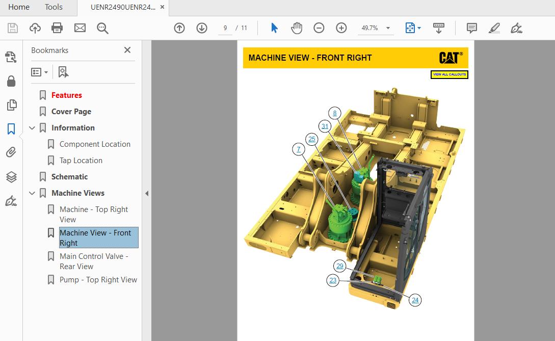 CAT 390F GAY1 UP Excavator Hydraulic Electrical System Attachment 6