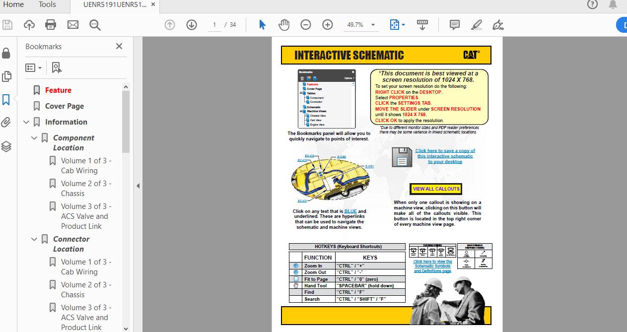 CAT 390F HJD1 UP Excavator Hydraulic Electrical System Attachment 1