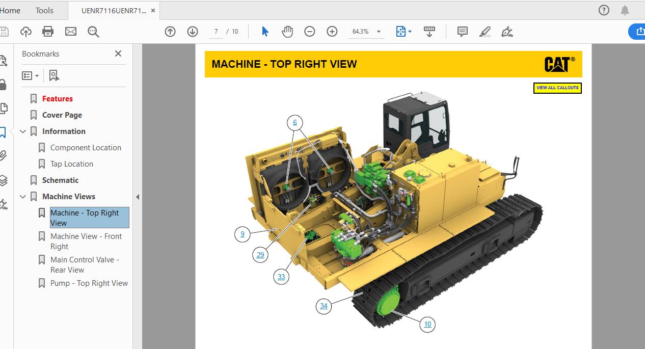 CAT 390F HNG1 UP Excavator Hydraulic Electrical System Attachment 4