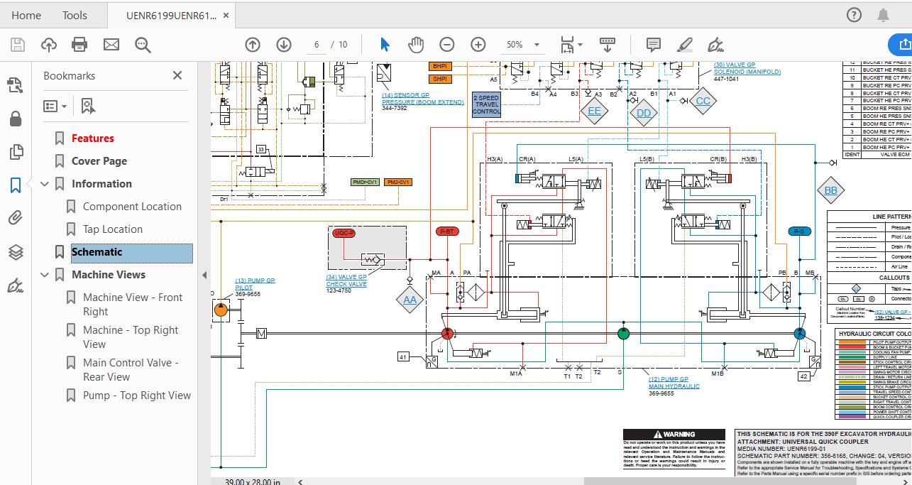 CAT 390F HSM1 UP Excavator Hydraulic Electrical System Attachment 4