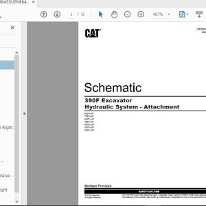 CAT 390F MGF1 UP Excavator Hydraulic Electrical System Attachment 2