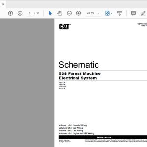 CAT 538 GMY1 UP Forest Machine Hydraulic Electrical System 1
