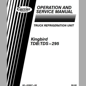 Carrier Trailer and Truck Service Manual CD4
