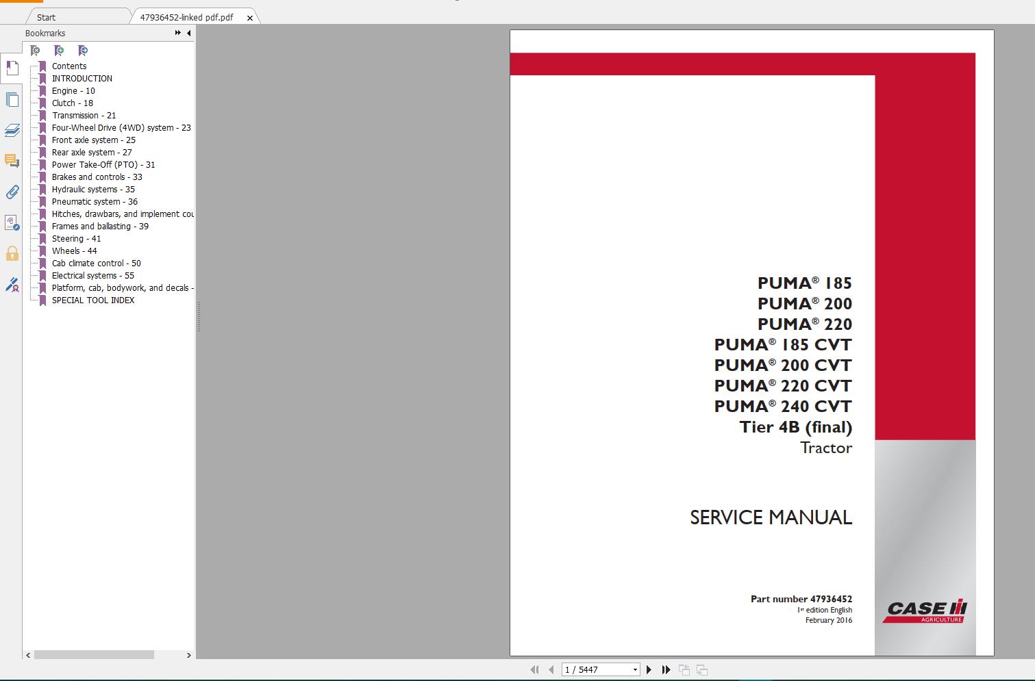 Case Machine New Model Service Manual Full DVD 20191