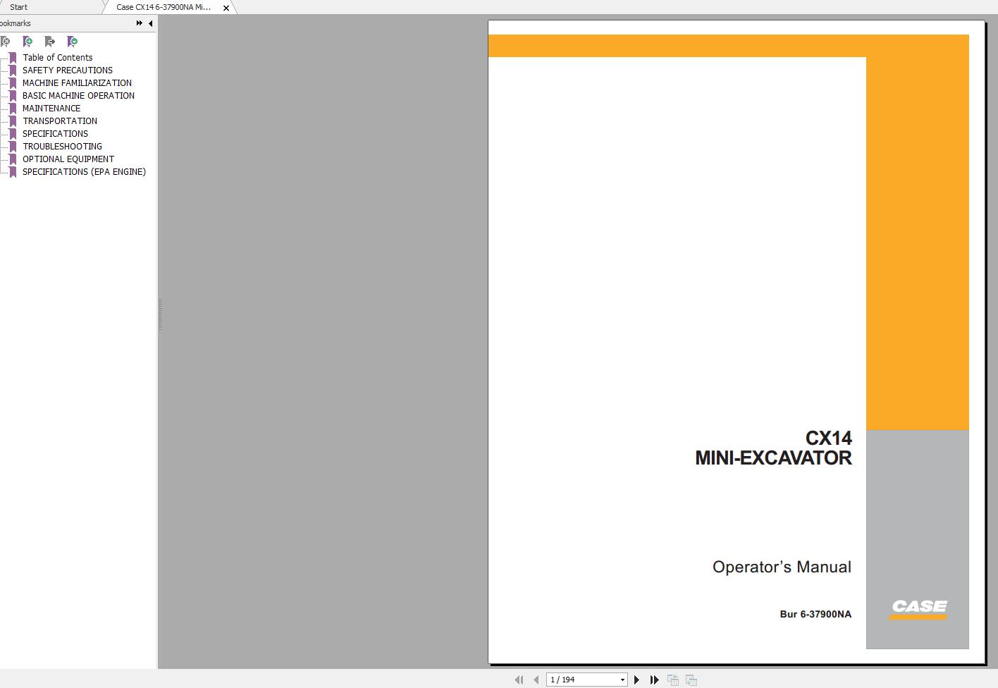 Case Machine New Model Service Manual Full DVD 20195