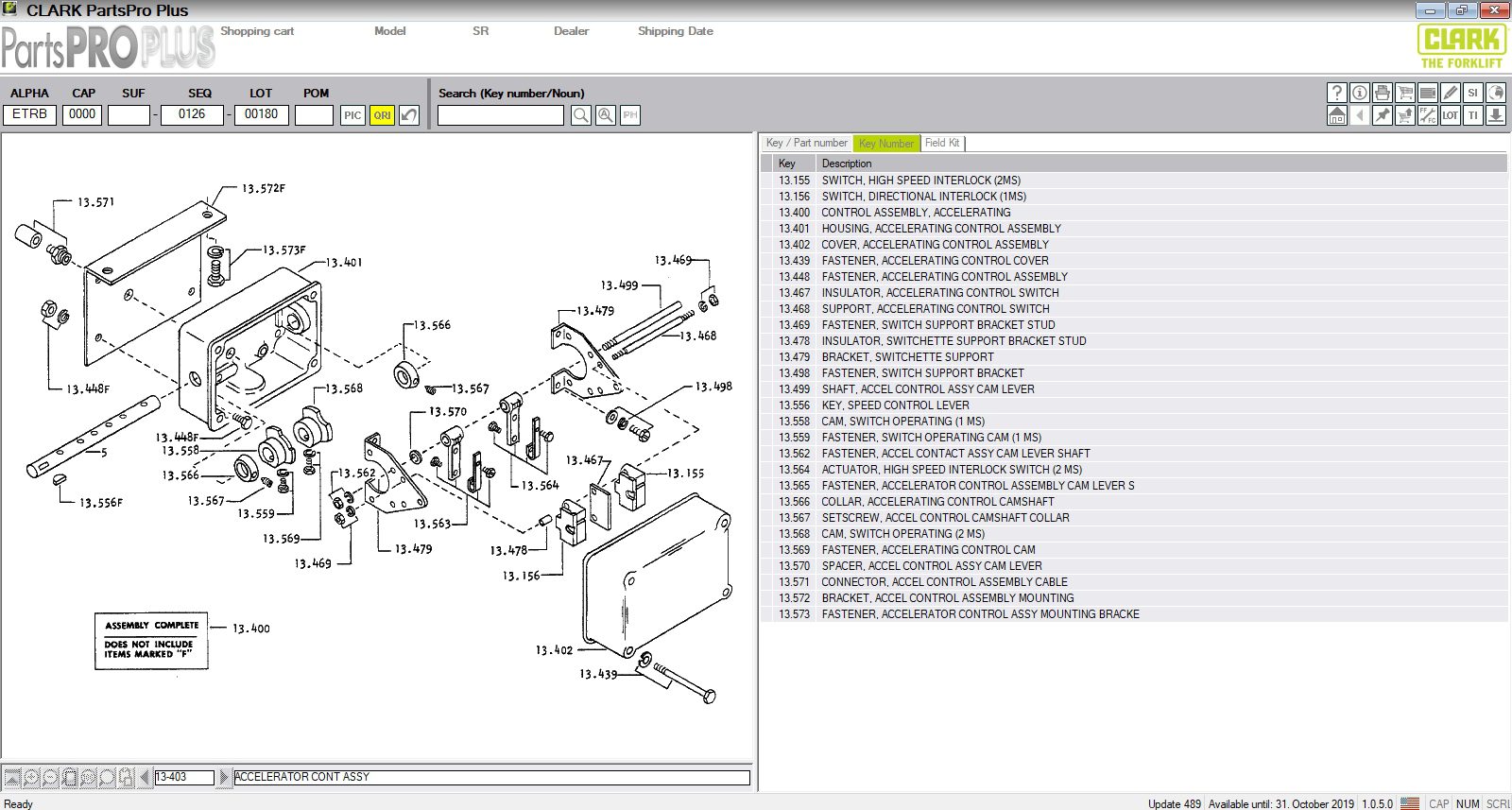 Clark ForkLift Parts Pro Plus v489 082019 4