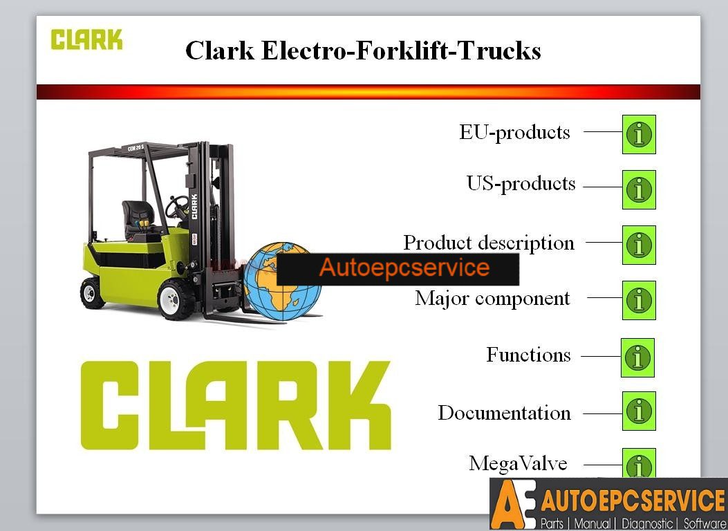 Clark Forklift Truck Full Set Manual DVD2 1