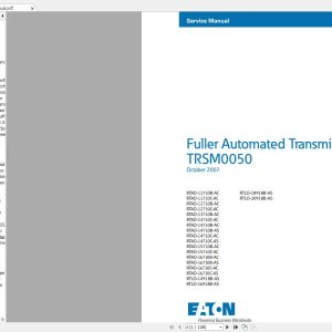 Eaton Fuller Service Manuals CD2