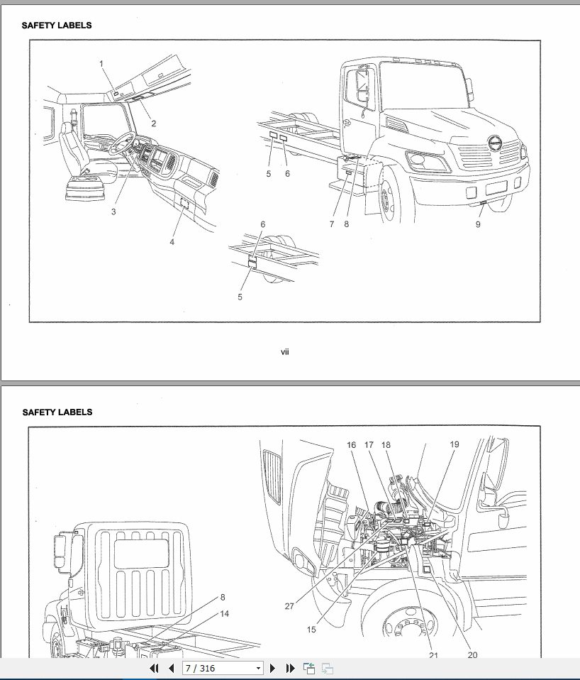 HINO Truck 2009 Drives Owners Manuals 2008 EN 2