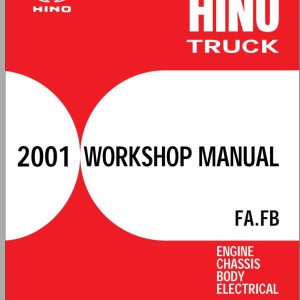 HINO Truck All Series FA FB 239E 12 Workshop Manuals 2001 EN 1