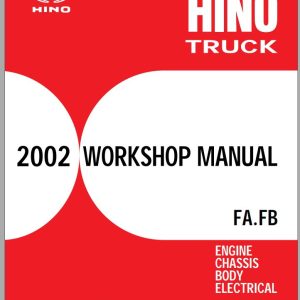 HINO Truck All Series FA FB 239E 13 Workshop Manuals 2002 EN 1